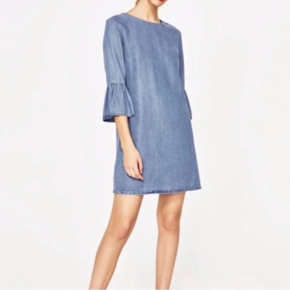 Zara Chambray Dress - Picture 2 of 5